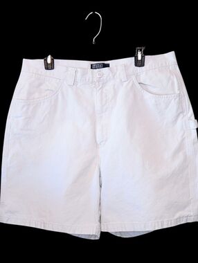POLO RALPH LAUREN Cargo Shorts Men Ivory 5 Pocket Sz 36